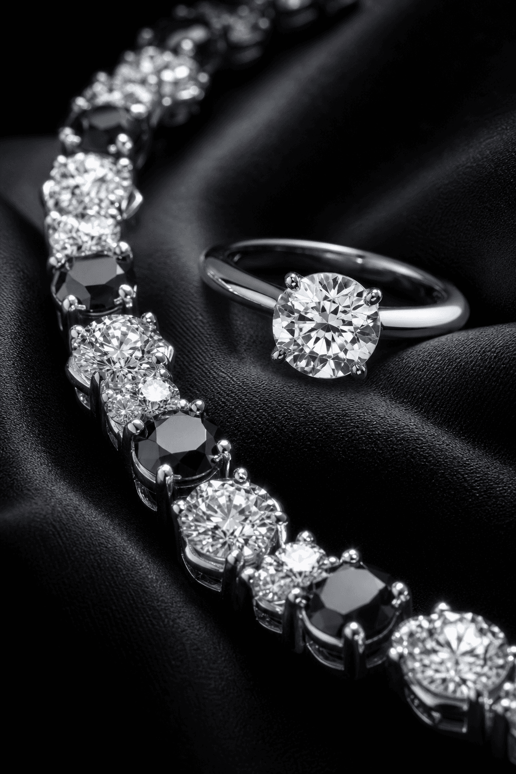 Bijoux diamants noir et blanc DA VINCI WATCHES - PARIS